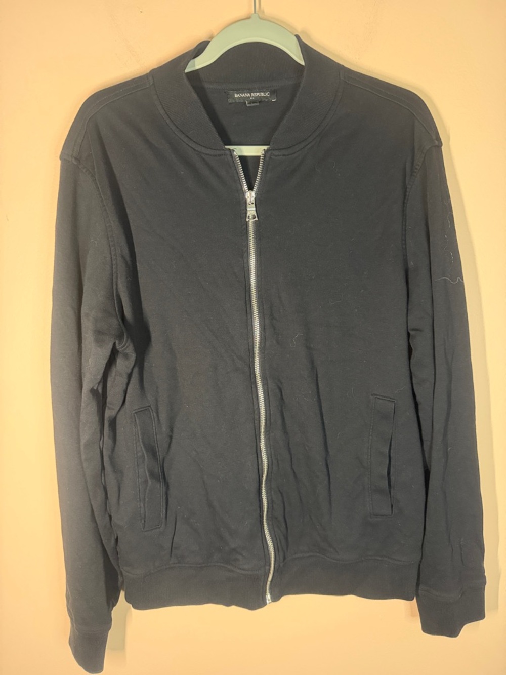 Banana Republic Men’s Black Full-Zip Sweater Jacket